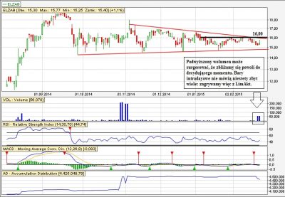 Elzab wykres dzienny