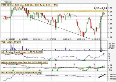 Analiza techniczna Pozbud gielda