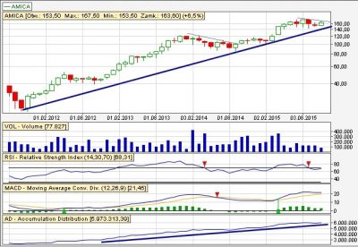 Dlugoterminowy trend wzrostowy Amica